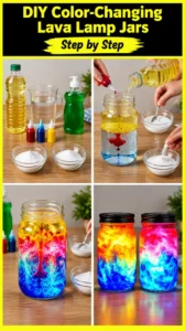 DIY Color-Changing Lava Lamp Jars
