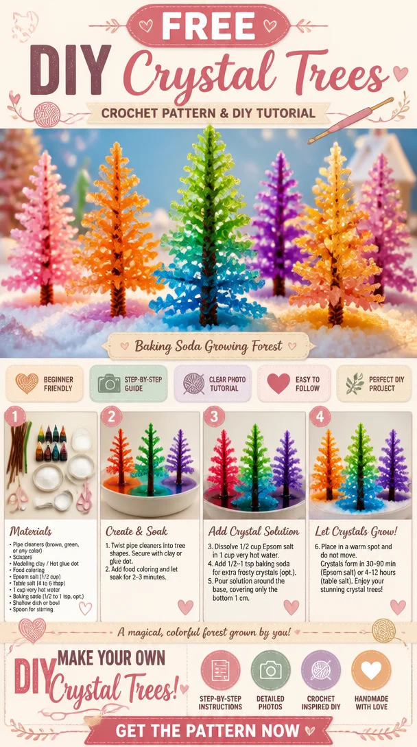 DIY Crystal Trees: Beautiful handmade crystal tree decorations for your home.