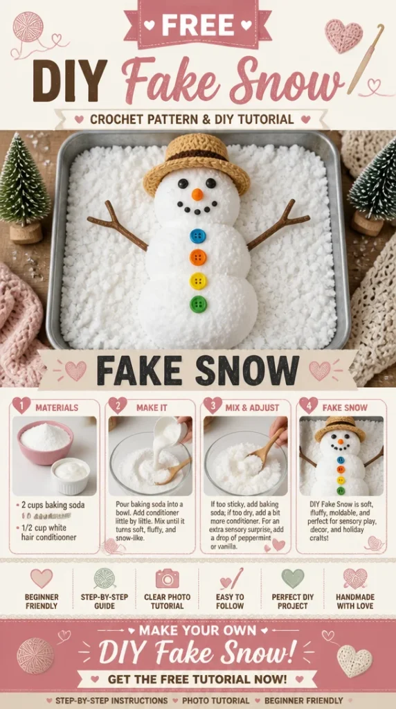 A bowl of DIY fake snow for winter decorations and crafts