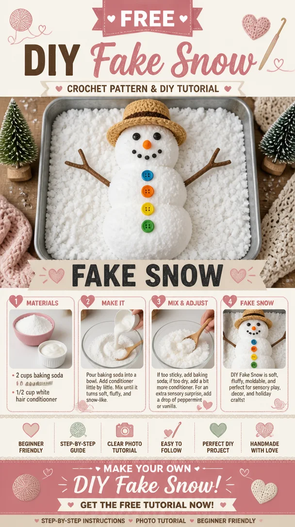 A bowl of DIY fake snow for winter decorations and crafts