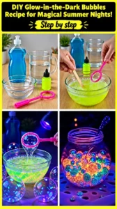 DIY Glow-in-the-Dark Bubbles Recipe for Magical Summer Nights!