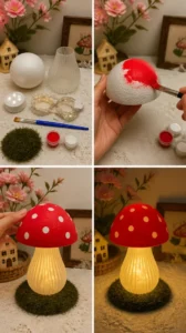 DIY Magical Mushroom Light for Home Decor