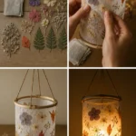 DIY Tea Bag Flower Lanterns