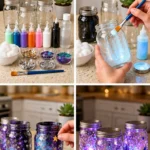 Easy Galaxy Glow Jars for Cozy Craft Day