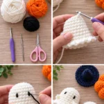 Easy Halloween Ghost Crochet Amigurumi Pattern