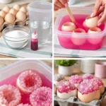 Easy Pink Eggshell Crystal Geodes for Family Craft