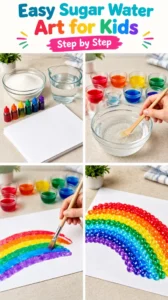 Easy Sugar Water Art for Kids