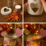 From Jar to Cozy Autumn Candleholder