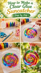How to Make a Clear Glue Suncatcher