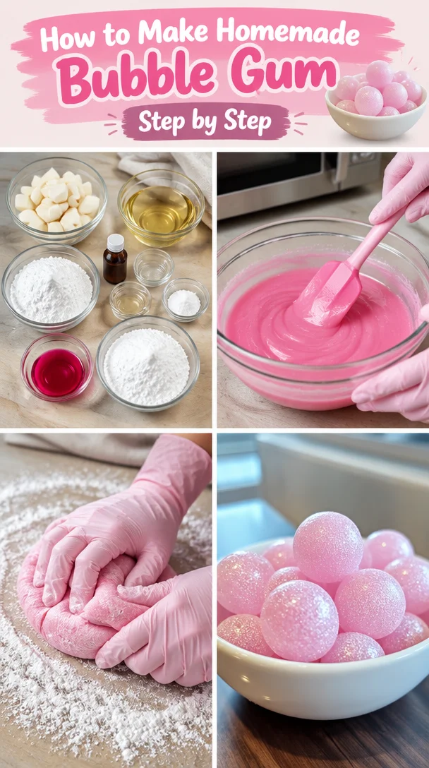 Step-by-step guide to making homemade bubble gum