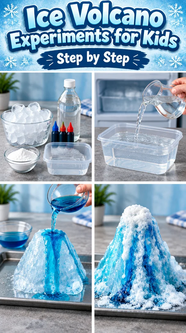 Ice Volcano Experiments for Kids