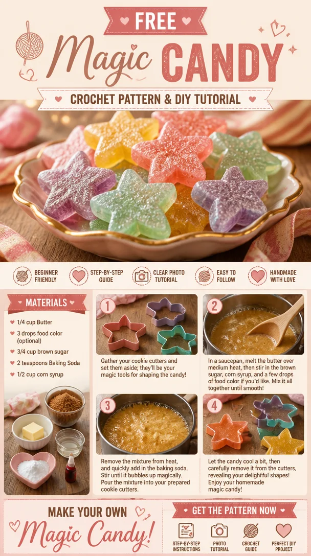 Colorful assortment of Magic Candy in various shapes and flavors.