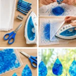 Magical Blue Crayon Sun Catchers for Kids