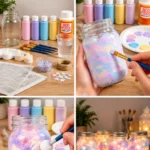 Pastel Galaxy Jar Lantern DIY