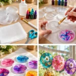 Plastic Lid Glue Suncatcher Craft for Colorful Windows
