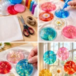Plastic Lid Suncatcher Craft for Family Fun