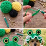 Ribbit-Ready Crochet Frog Dog Hat Pattern