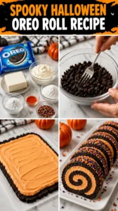 Spooky Halloween Oreo Roll Recipe