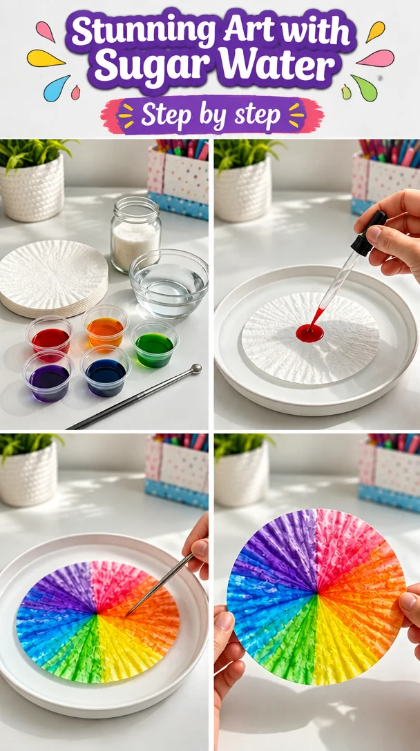 Stunning Art with Sugar Water