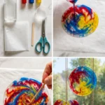 Swirled Glue Suncatchers