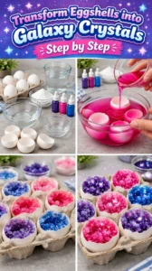 Transform Eggshells into Galaxy Crystals