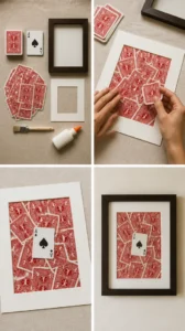 Turning Playing Cards Into Luxe Decor