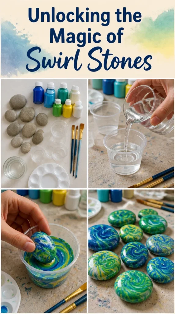 Swirl Stones showcasing their unique patterns and mesmerizing colors.