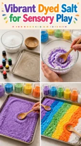 Vibrant Dyed Salt for Sensory Play