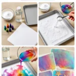Baking Soda Eruption Prints