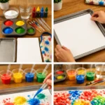 Baking Soda Fizzy Painting Activity