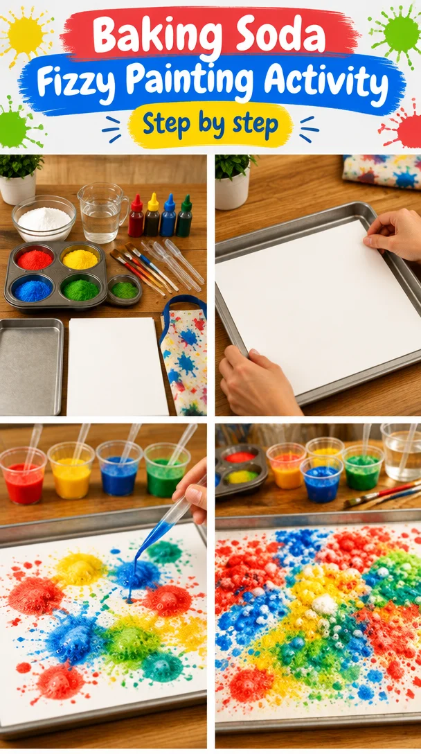 Baking Soda Fizzy Painting Activity