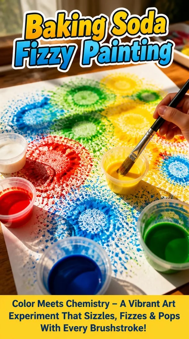 Create Colorful Masterpieces with Baking Soda Fizzy Painting - Fun for Kids!