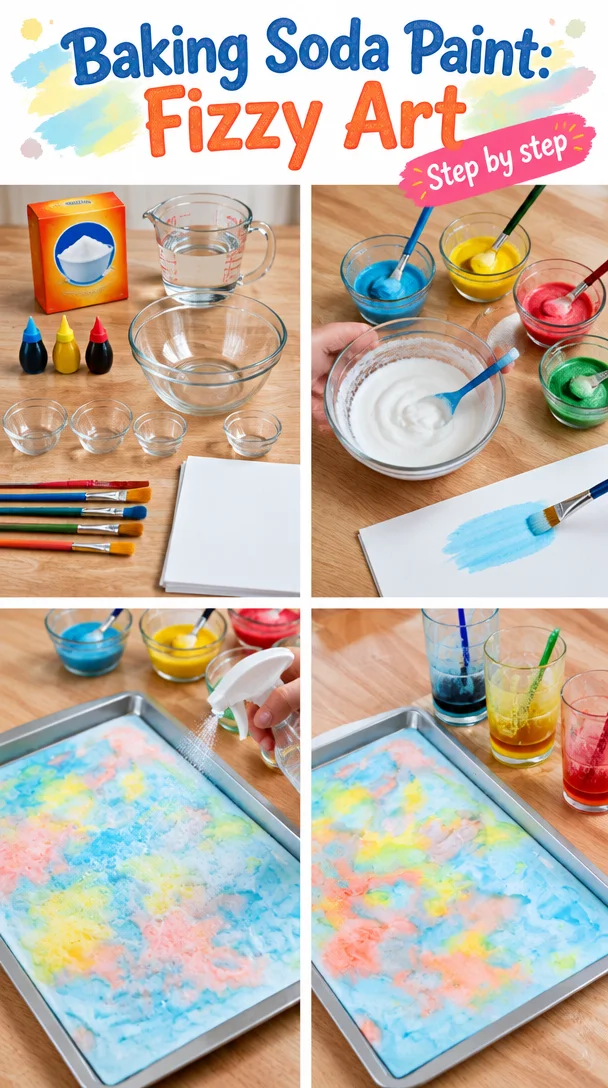 Fizzy Art - Baking Soda Paint