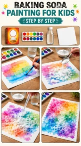 Baking Soda Painting for Kids