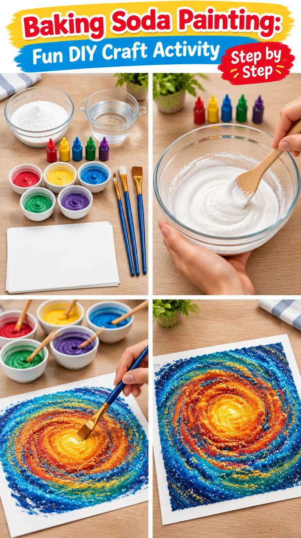 Baking Soda Painting: Fun DIY Craft Activity