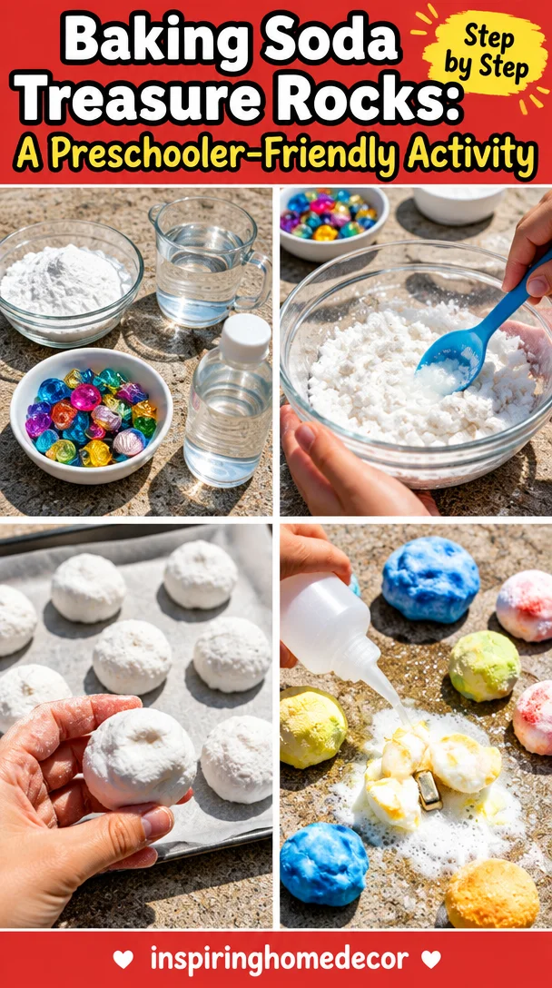 Baking Soda Treasure Rocks: A Preschooler-Friendly Activity