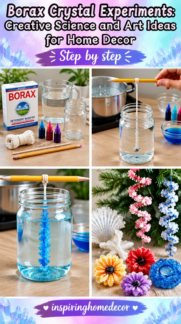 Borax crystal experiments are a wonderful way to mix science and art into one project. Here, we'll show you some wonderful ideas that you can use as knick-knacks, or lovely home decor. As an Amazon Associate, I earn from qualifying purchases. Click her...