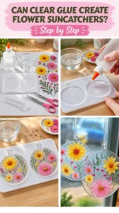 Can Clear Glue Create Flower Suncatchers