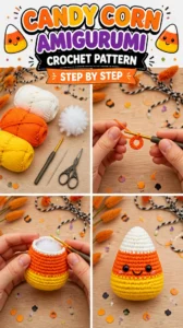 Candy Corn Amigurumi Crochet Pattern