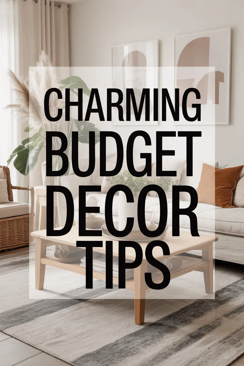 Charming Tips for Budget-Friendly Economy Home Decor