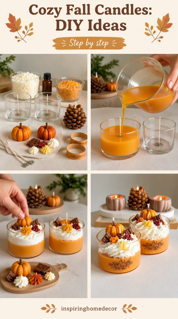 Cozy Fall Candles: Cute DIY Ideas