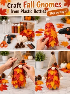 Craft Fall Gnomes from Plastic Bottles