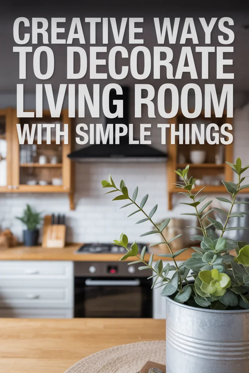 how to decorate living room with simple things