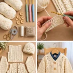 Crochet Aran Look Pattern Set