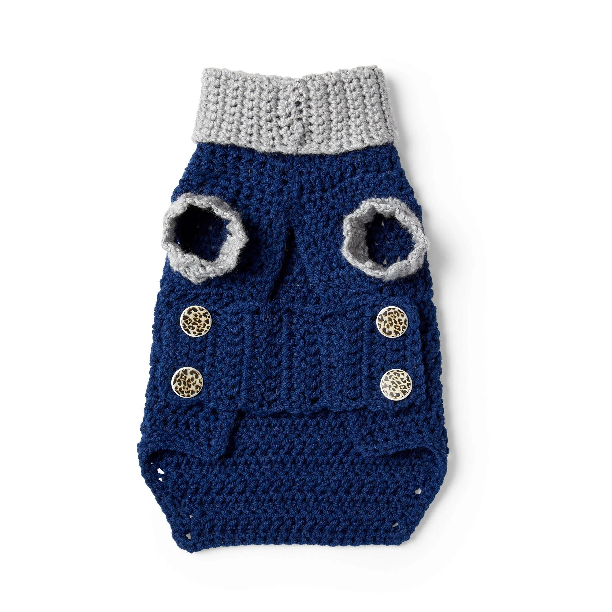 Cowl Neck Crochet Dog Coat Pattern
