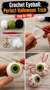 Crochet Eyeball: Perfect Halloween Trick