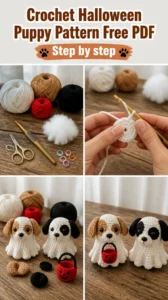 Crochet Halloween Puppy Pattern Free PDF