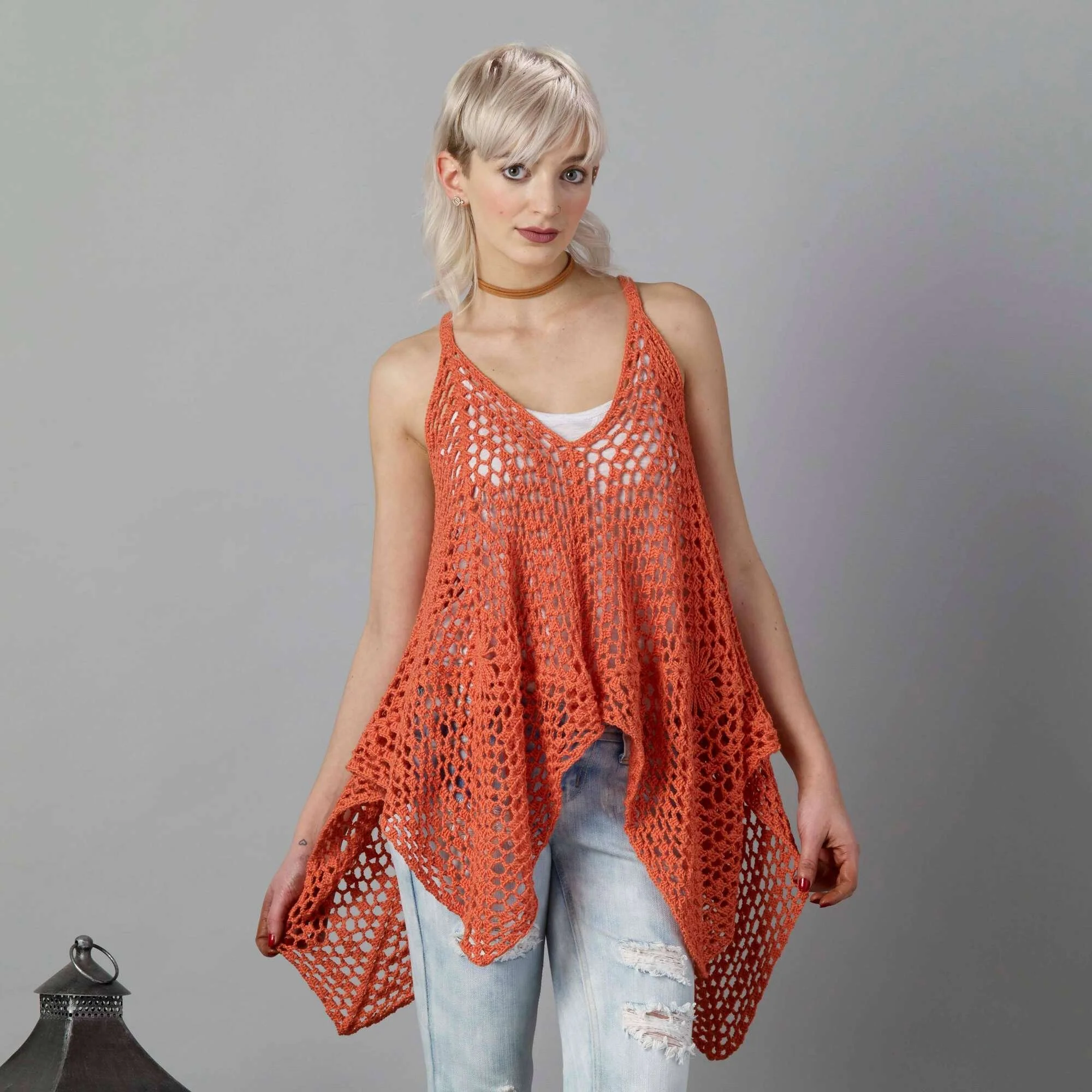 Crochet Granny's Hankie Tank Pattern