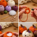 Crochet Pumpkin Cuties for Spooky Decorations