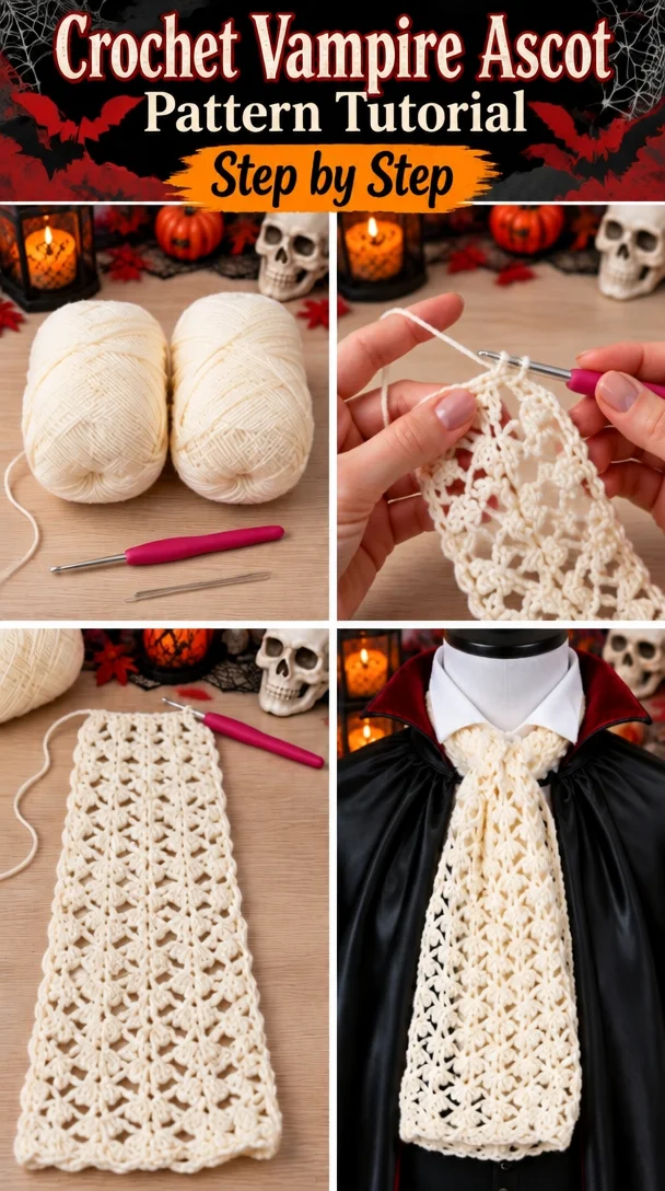 Crochet Vampire Ascot Pattern